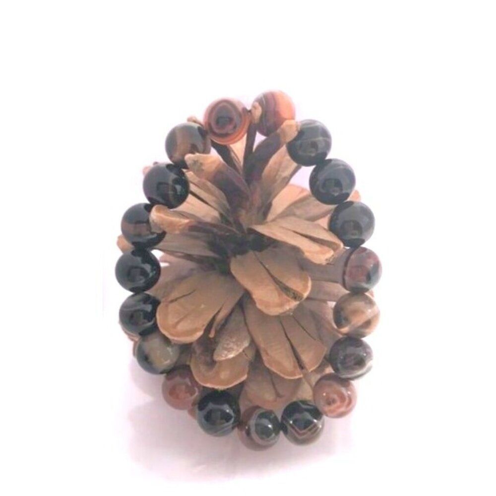 Sardonyx Beaded Stretch Bracelet - 10mm